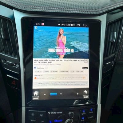 Lắp đặt màn hình android Tesla cho Sonata