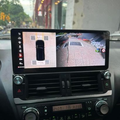 Album ảnh lắp đặt màn hình android xe Toyota Prado - Hình ảnh 3