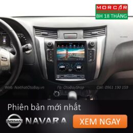 Màn hình Tesla xe Nissan Navara, Terra 2015-2019