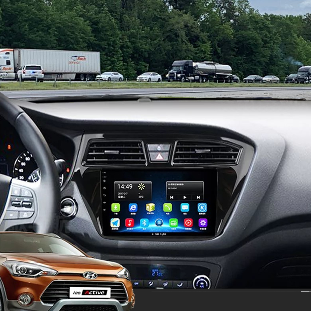 Màn hình android xe Hyundai I20