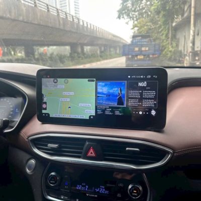 Lắp đặt Màn hình android 12.3 inch cho Santafe