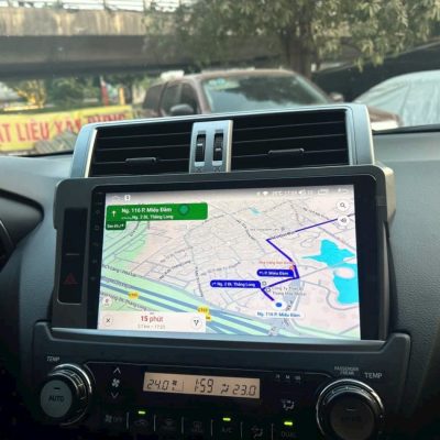 Lắp đặt màn hình android Toyota Prado