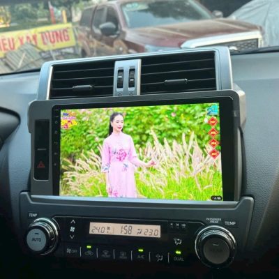 Lắp đặt màn hình android Toyota Prado