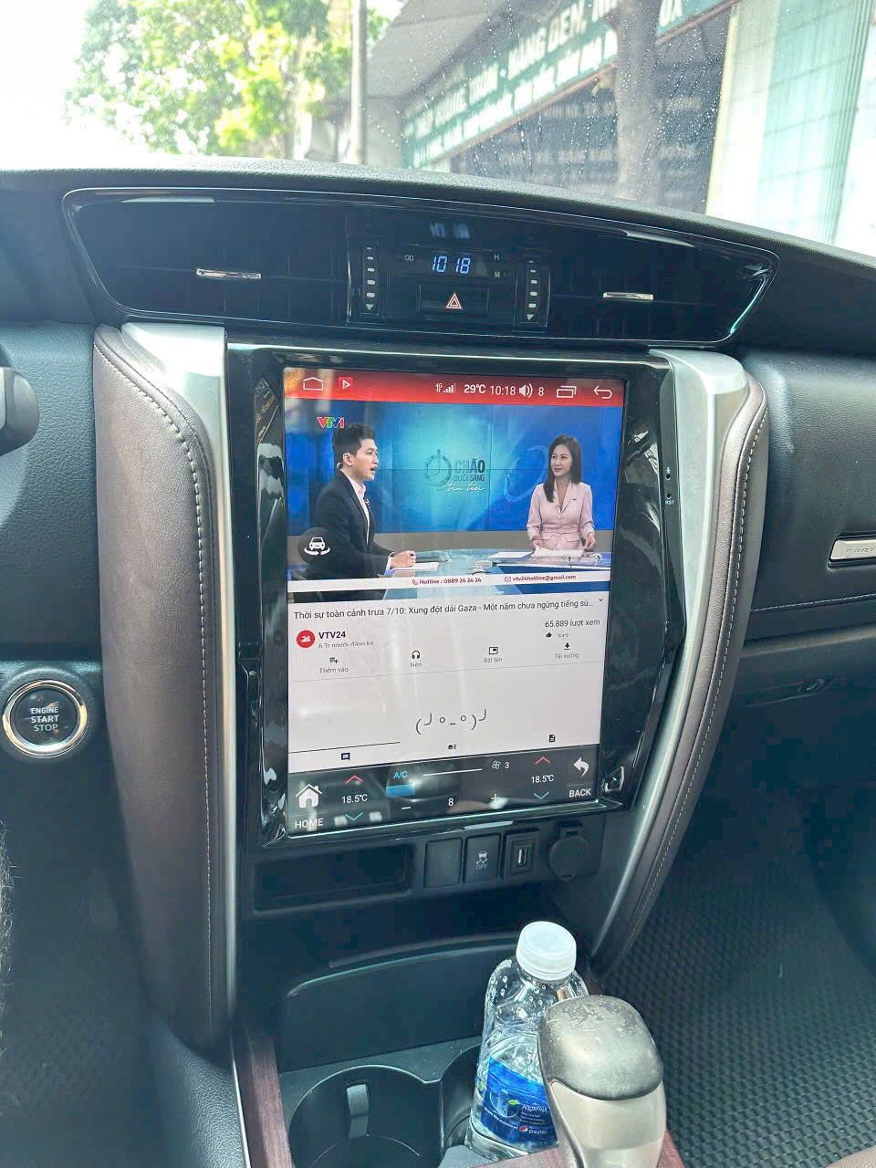 Lắp đặt màn hình android kiểu Tesla