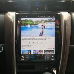 Lắp màn màn hình android Tesla Fortuner