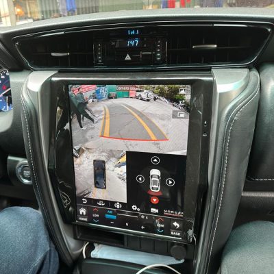 Lắp màn màn hình android Tesla Fortuner